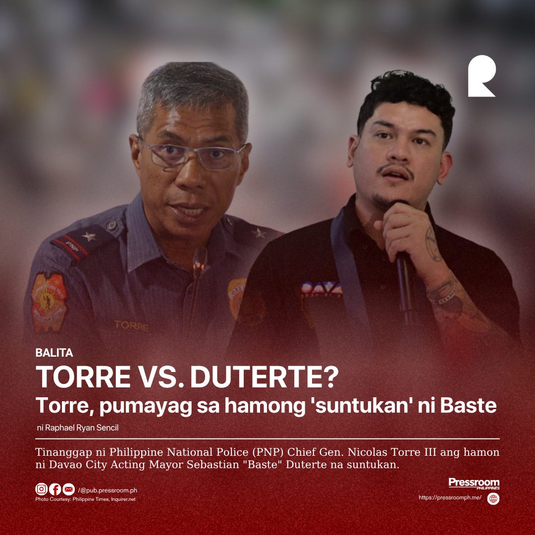 TORRE VS. DUTERTE? | Torre, pumayag sa hamong 'suntukan' ni Baste 