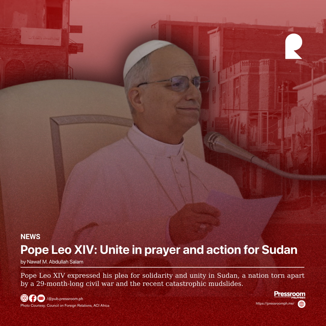Pope Leo XIV: Unite in prayer and action for Sudan
