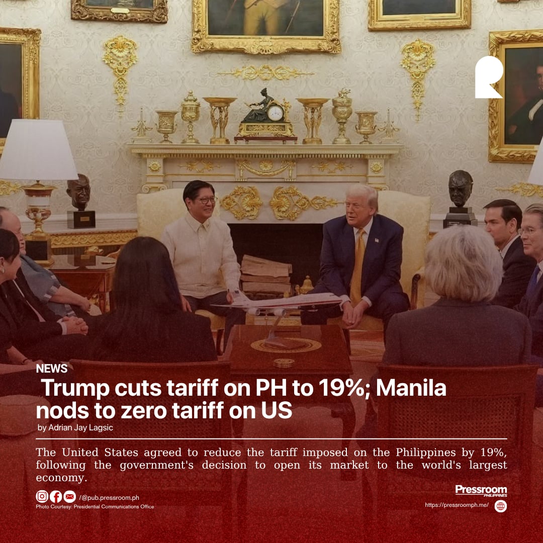 Trump cuts tariff on PH to 19%; Manila nods to zero tariff on US