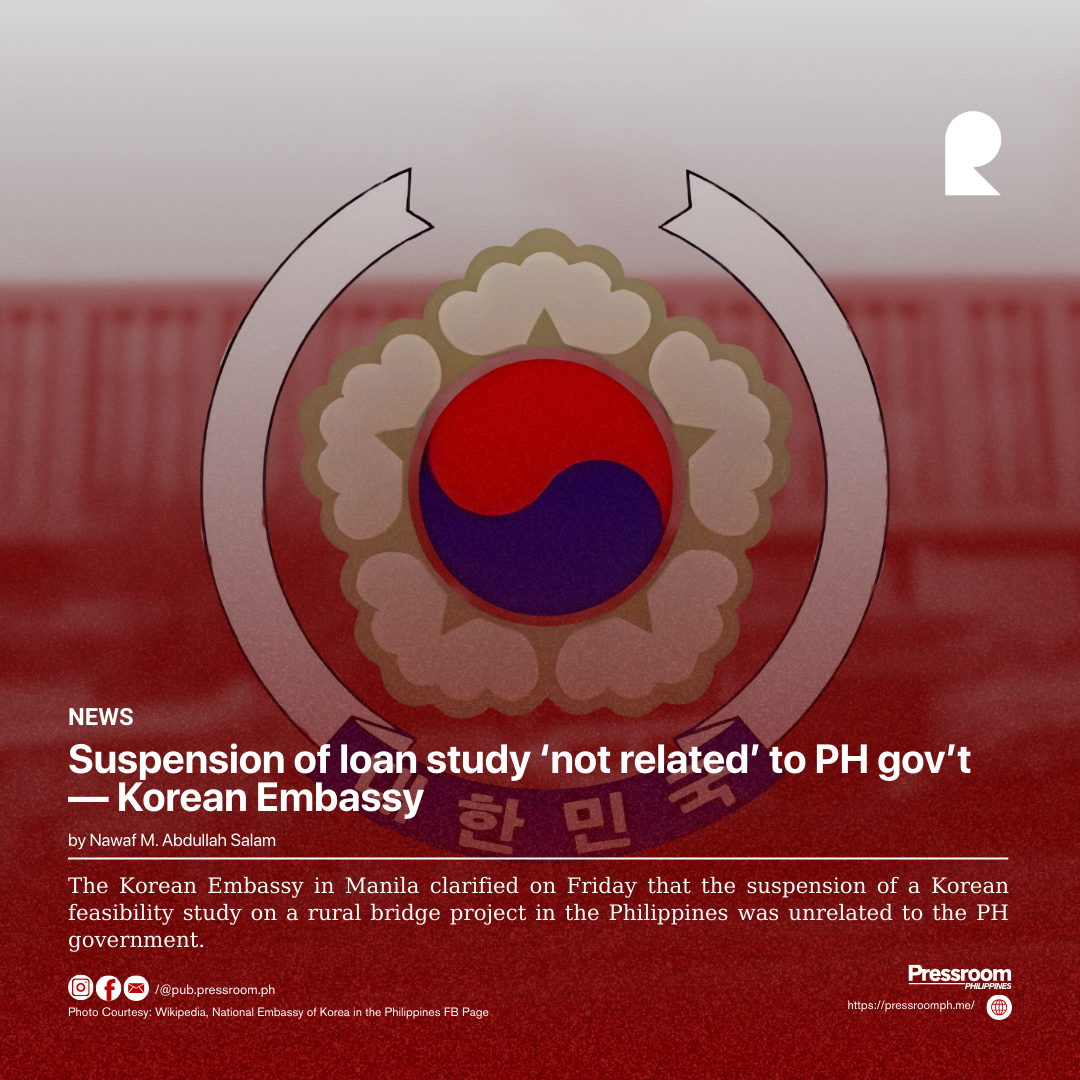 Suspension of loan study ‘not related’ to PH gov’t — Korean Embassy