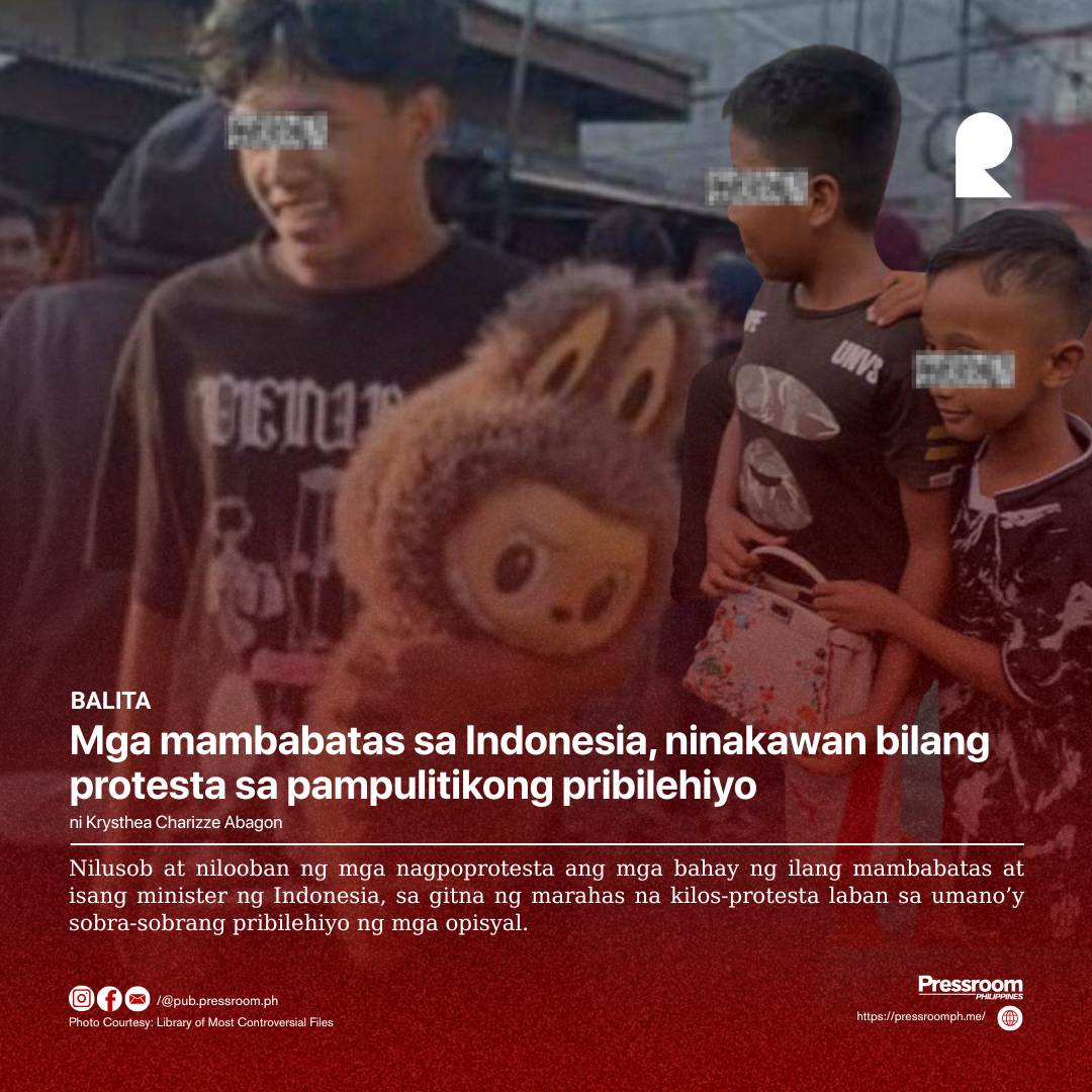 Mga mambabatas sa Indonesia, ninakawan bilang protesta sa pampulitikong pribilehiyo