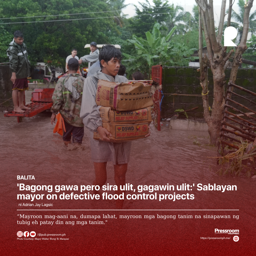 'Bagong gawa pero sira ulit, gagawin ulit:' Sablayan mayor on defective flood control projects
