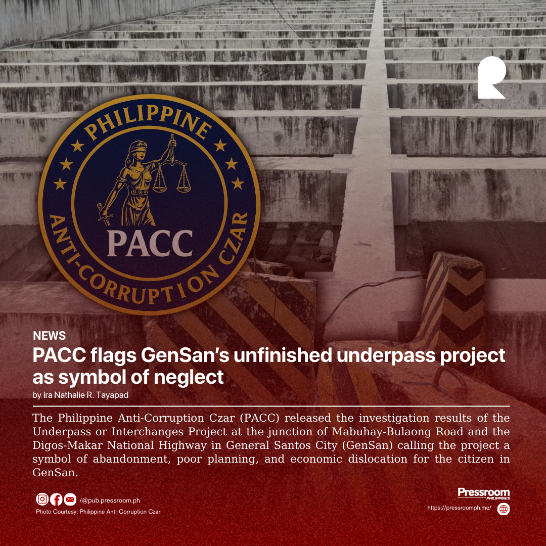 PACC flags GenSan’s unfinished underpass project as symbol of neglect