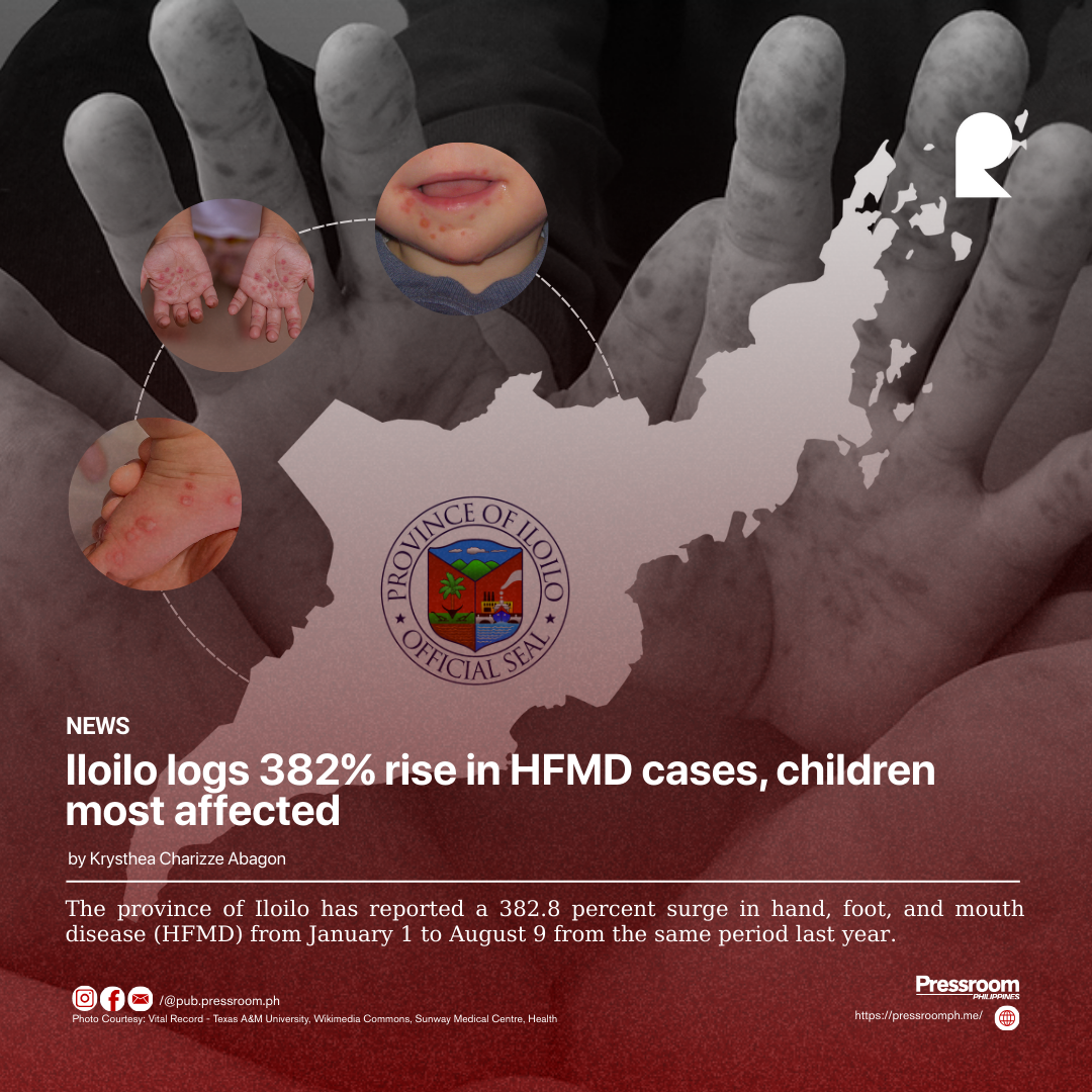 Iloilo logs 382% rise in HFMD cases, children most affected