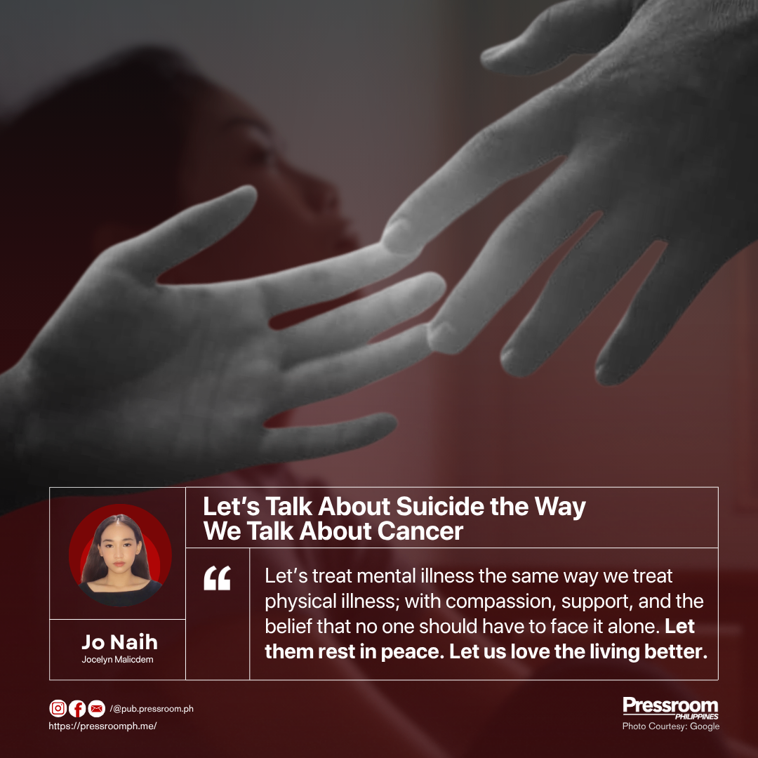 Let’s Talk About Suicide the Way We Talk About Cancer