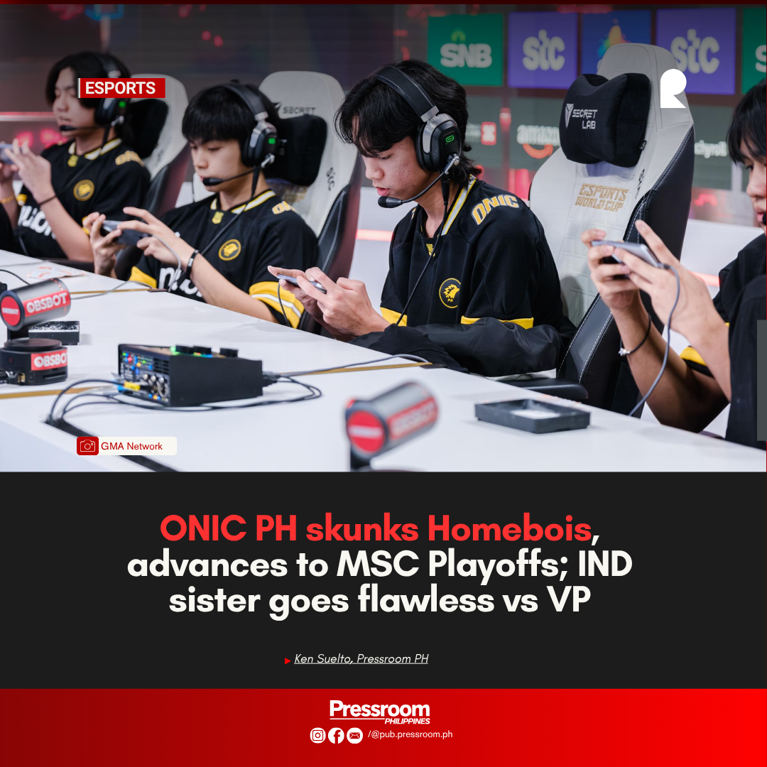 ONIC PH skunks Homebois, advances to MSC Playoffs; IND sister goes flawless vs VP