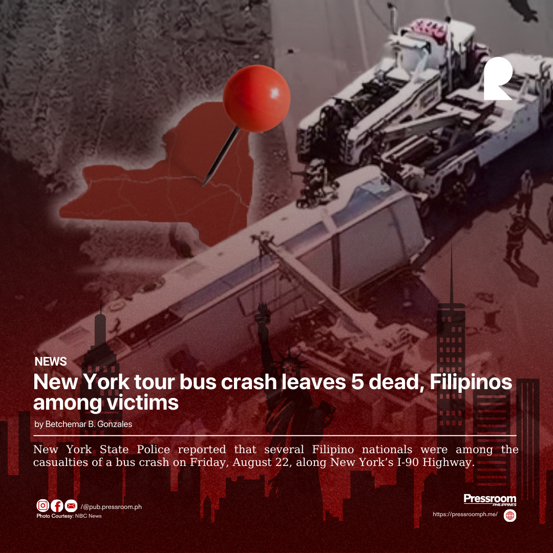New York tour bus crash leaves 5 dead, Filipinos among victims