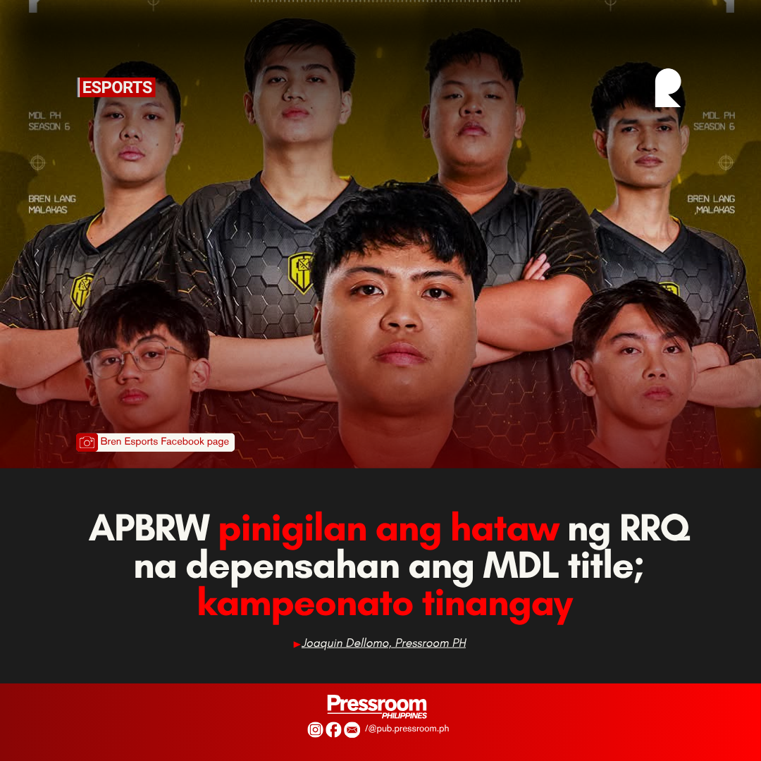 APBRW pinigilan ang hataw ng RRQ na depensahan ang MDL title; kampeonato tinangay 