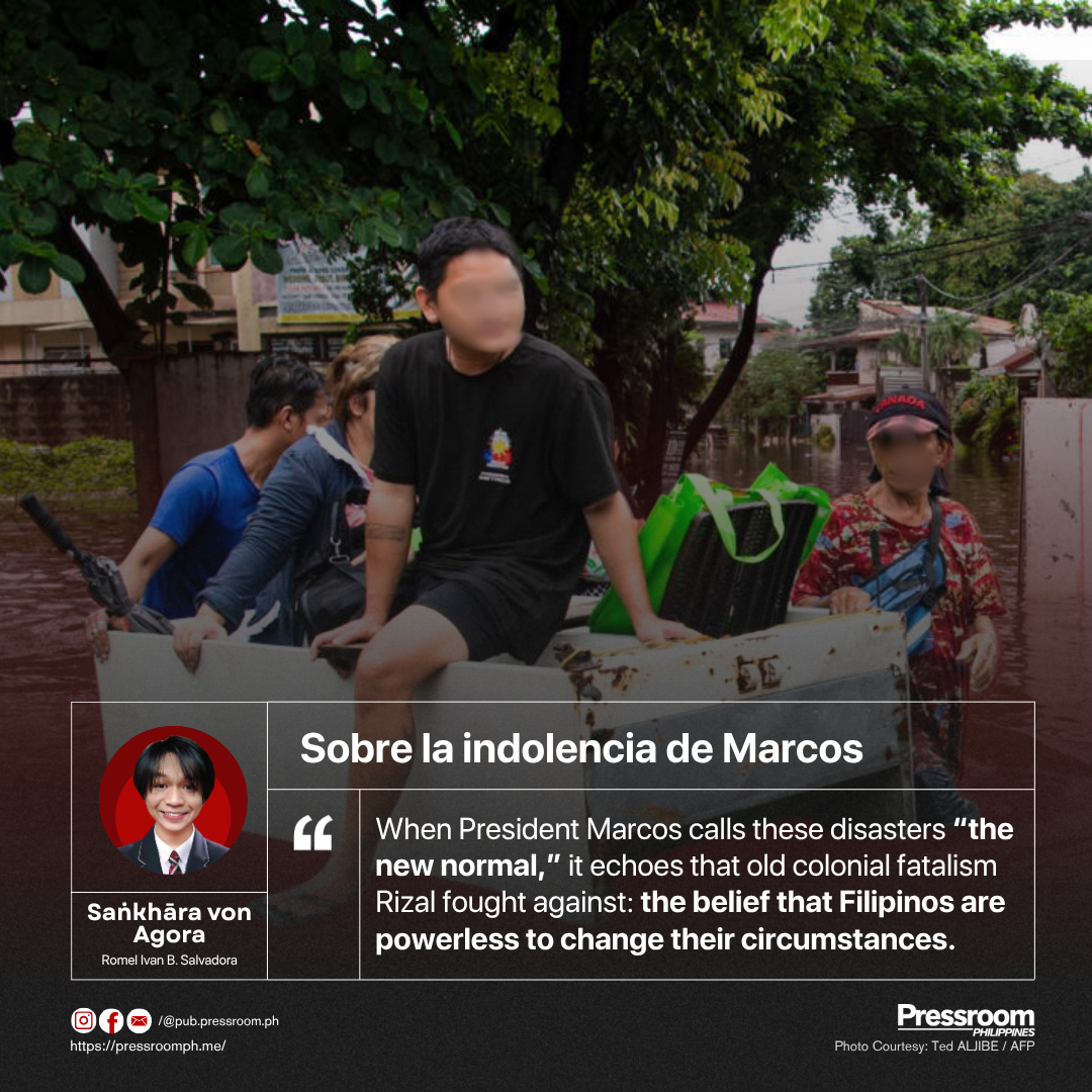 Sobre la indolencia de Marcos