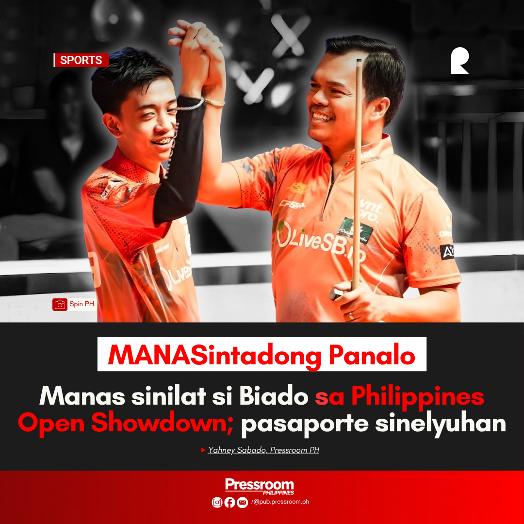 Manas sinilat si Biado sa Philippines Open Showdown ; pasaporte sinelyuhan