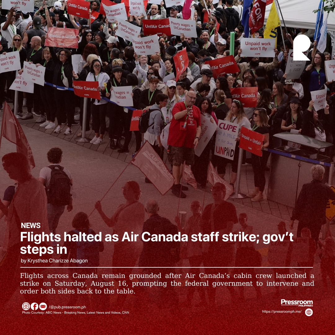Flights halted as Air Canada staff strike; gov’t steps in
